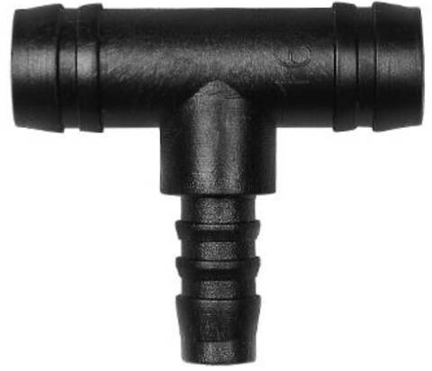 Trójnik plastikowy T na wąż 16x10x16mm