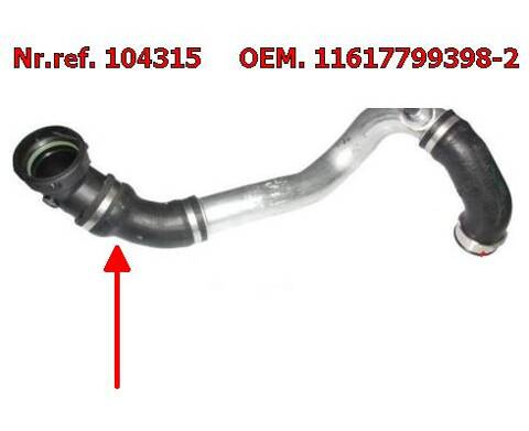 Rura turbo BMW 3 E46 330D 11617799398-2