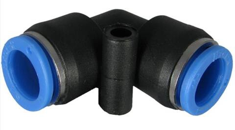 Szybkozłącze tekalanu kolanko plastikowe ID.8 mm