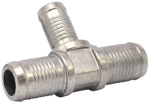 Trójnik aluminiowy T na wąż 19x16x19mm