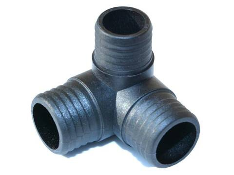 Trójnik plastikowy T na wąż 25x22x25mm Pa6