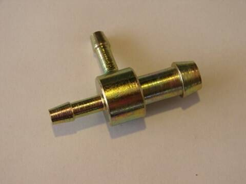 Trójnik metalowy T na wąż  8x4x4mm