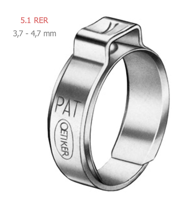 Opaska z pierścieniem OETIKER 5.1 RER 3,7-4,7mm 50szt