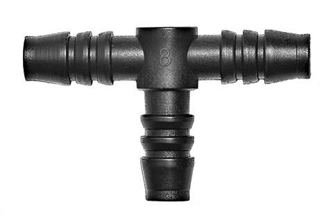 Trójnik plastikowy T na wąż  8x8x8mm