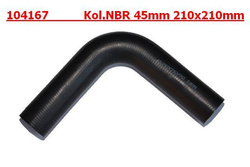 Kolanko gumowe olejoodporne NBR-AR 45mm 210x210mm 