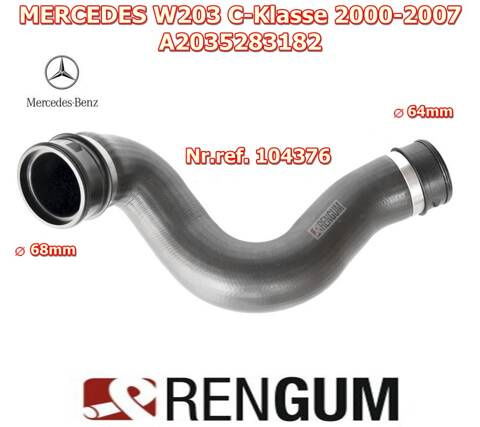 Rura turbo MERCEDES W203 C 200D-220D A2035283182