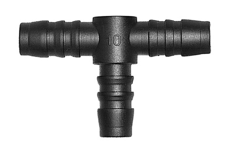 Trójnik plastikowy T na wąż 10x10x10mm