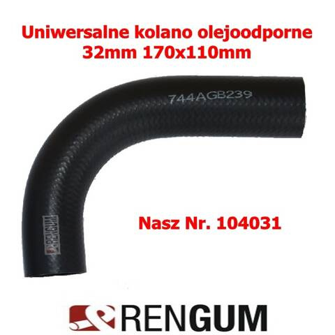 Kolanko gum.olejoodporne NBR-AR 32x240mm 744AGB239