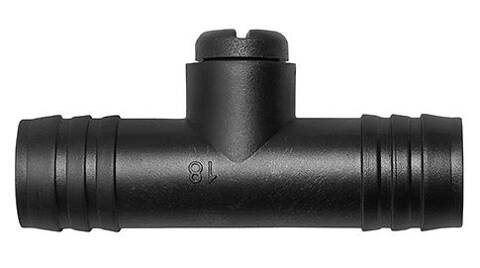 Złączka plastikowa do węży z odpowietrzeniem 18mm