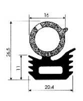 Uszczelka gumowa LUBLIN do drzwi T-34