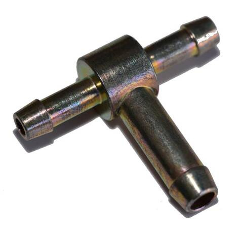 Trójnik metalowy T na wąż  6x8x6mm