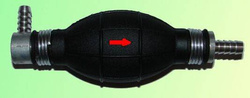 Pompka Gumowa gruszka katowa lewa fi. 8mm