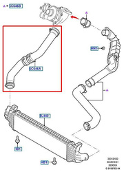 Wąż turbo S-MAX GALAXY 2.0TDCI 2006- 6G916C646F