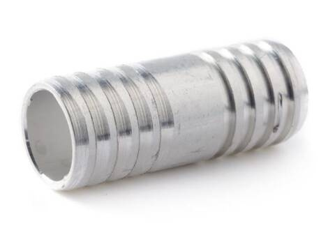 Łącznik dwójnik aluminiowy na wąż 16mm dł-55mm