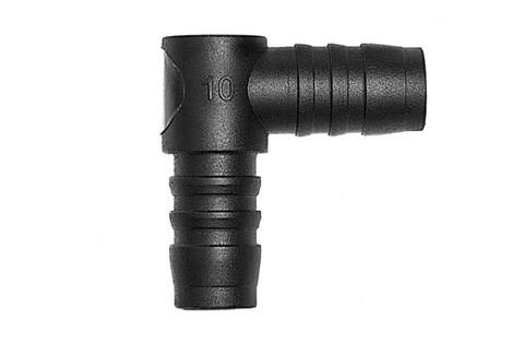 Kolanko plastikowe na wąż fi.10mm