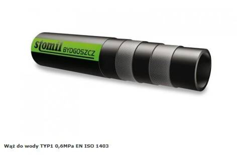 Wąż gumowy wody fi.25/35 mm 6 Bar BYDGOSZCZ