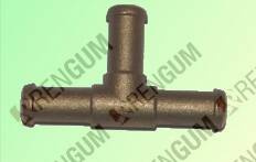 Trójnik mosiądz T na wąż  8x6x8mm odlew