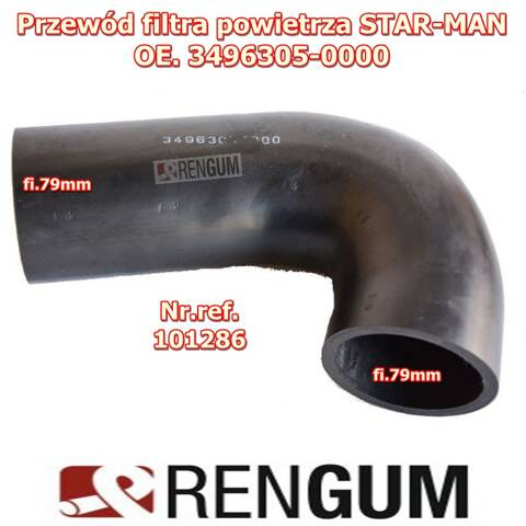 Przewód filtra powietrza STAR MAN 944 3496305.0000