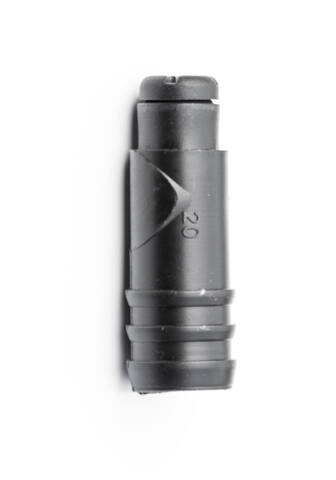 Króciec plastikowy z odpowietrzeniem prosty 20mm