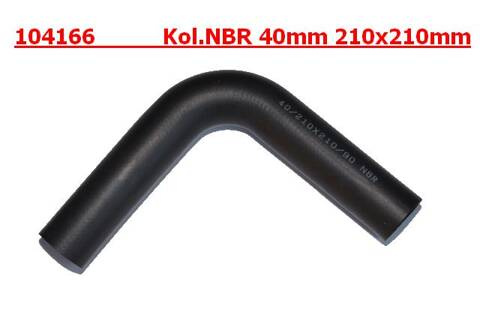 Kolanko gumowe olejoodporne NBR/AR 40mm 210x210mm