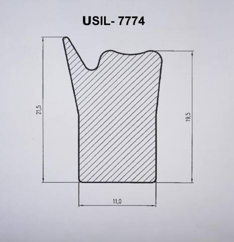 Uszczelka silikonowa MVQ-7774 +200*C