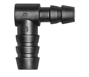 Kolanko plastikowe na wąż fi 6/8 mm do spryskiwacz