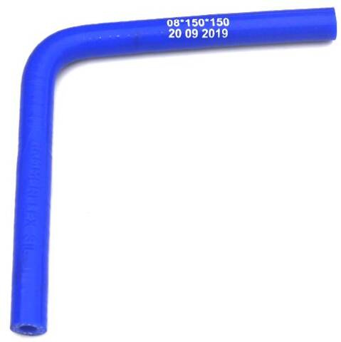 Kolanko silikonowe fi. 8mm 150x150 mm 90°