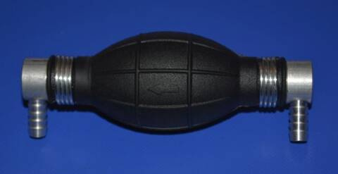 Pompka Gumowa gruszka 2x katowa 12mm Włoska