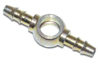 Końcówka oczkowa paliwa M8 na wąż 4x4mm podwójna