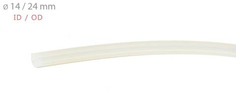 Wąż silikonowy transparentny do dojarki 14-24 mm