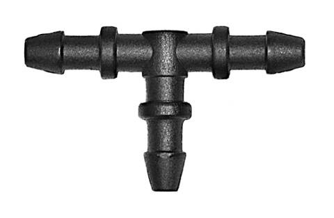 Trójnik plastikowy T na wąż  5x5x5mm POM