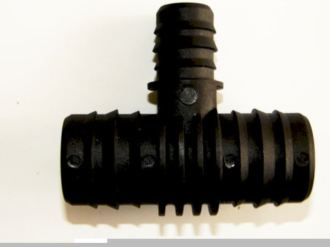 Trójnik plastikowy T na wąż 22x20x22mm Pa6