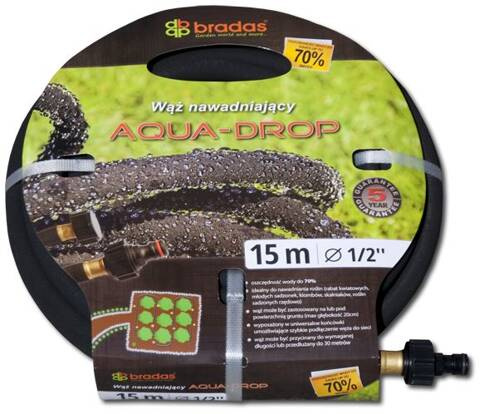 Wąż nawadniajacy AQUA-DROP 1/2" - 30m
