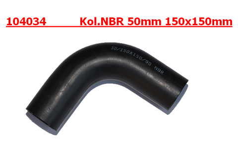 Kolanko gumowe olejoodporne NBR-AR 50mm 150x150mm