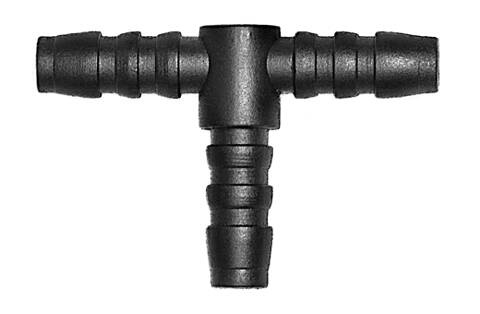 Trójnik plastikowy T na wąż  6x6x6mm