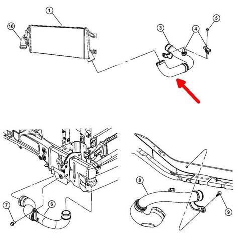 Wąż turbo JEEP PATRIOT DODGE CALIBER 04891699AE