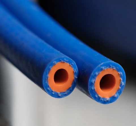 Wąż silikonowy zbrojony vacuum blue-red 8-16mm