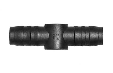 Złączka plastikowa do węży fi.12mm dł. 62mm