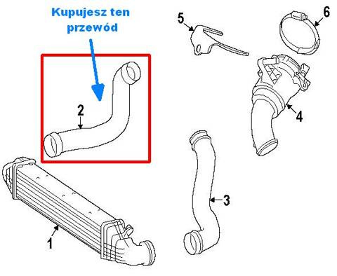 Rura turbo MERCEDES E320 W211 05-08 A2115282682