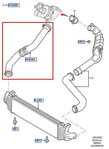 Wąż turbo S-MAX GALAXY 2.0TDCI 2006- 6G916C646F