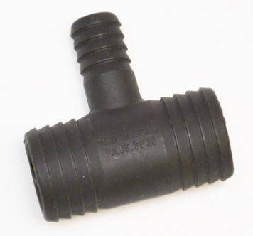 Trójnik plastikowy T na wąż 22x12x22mm Pa6