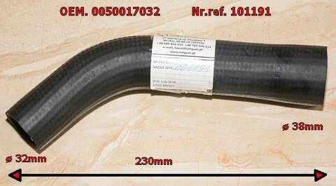 Przewod chlodnicy URSUS C-330 32/38mm 5001-703/2