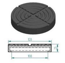 Podkład gumowy łapy podnośnika fi. 128 mm